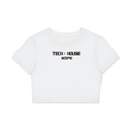 | "Tech-House Wife" | Graphic Top Fitted Cotton Crop Tee
