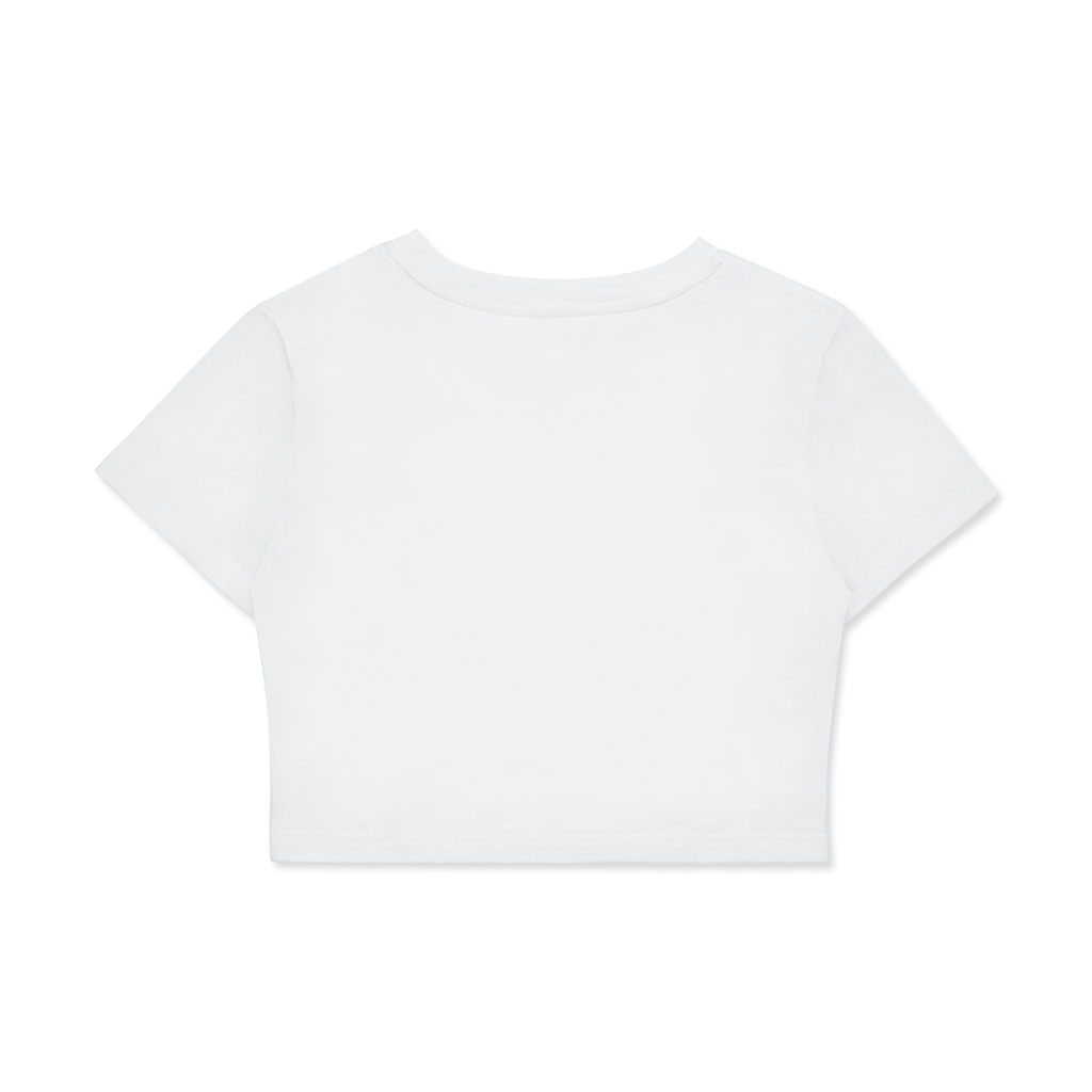 | "Tech-House Wife" | Graphic Top Fitted Cotton Crop Tee
